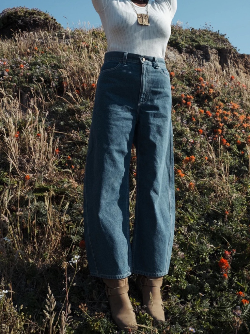 Rudy Jude Adult Roper Barrel Jeans High Rise Indigo Denim